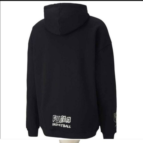 Men's Black PUMA Hoodie size med - Picture 4 of 7